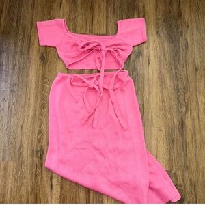 Cupshe Pink Two-Piece Set